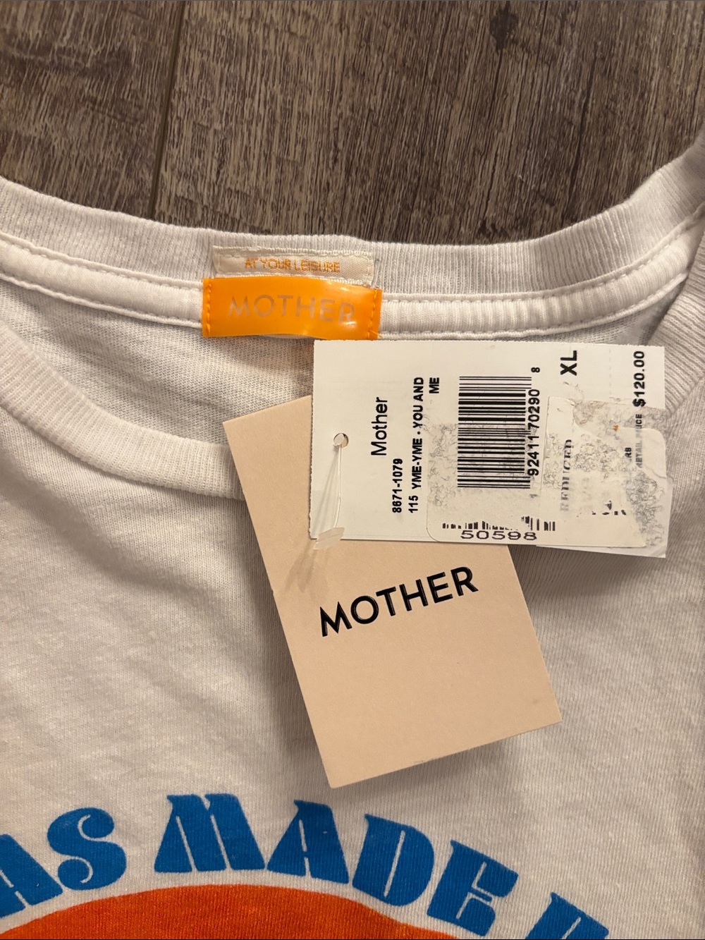 Mother The Rowdy You and Me Nature Tee NWT - Picture 4 of 5